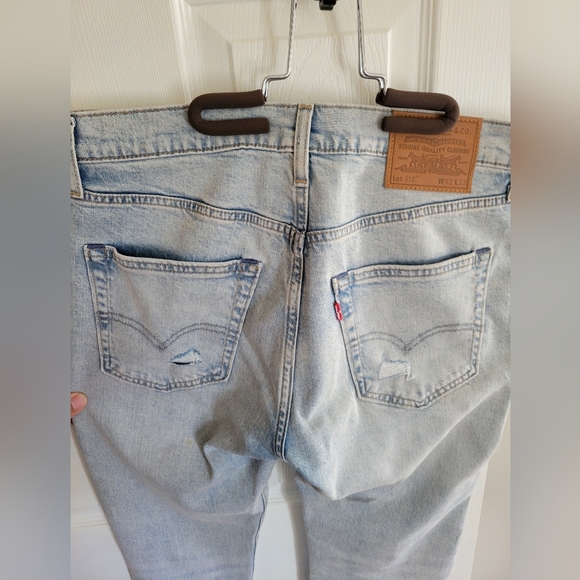Levi's 32W 32L slim fit pre faded/ripped/distressed jeans - Picture 12 of 13